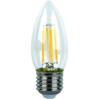 Лампа светодиодная Ecola 6 Вт Е27 свеча C37 4000К прозрачная