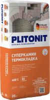 Смесь кладочная для печей и каминов Plitonit СуперКамин ТермоКладка 20 кг от интернет-магазина Венас