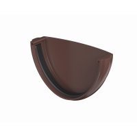 Заглушка желоба ПВХ d125 мм коричневая от интернет-магазина Венас