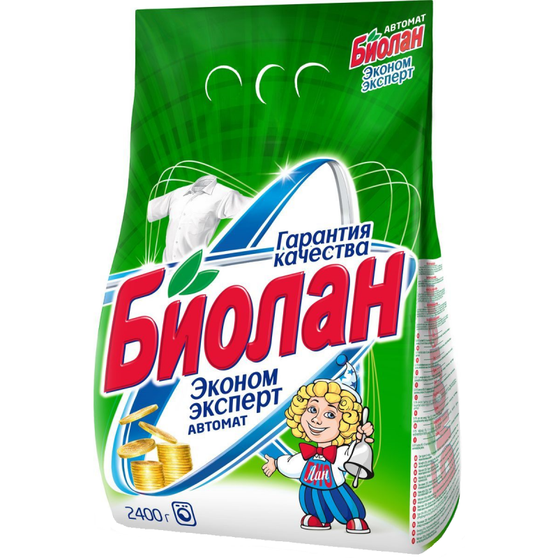 Стиральный порошок Биолан Автомат Эконом Эксперт 2,4 кг