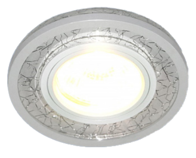 Светильник встраиваемый MR16/G5.3 7020 WH/SL /белый/серебро/25х92мм/ Elektrostandard