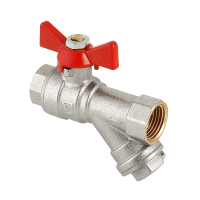 Кран шаровый с фильтром Ду15 VALTEC VT.293 /г/г/бабочка/Италия/