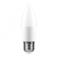 Лампа светодиодная Feron 11 Вт Е27 свеча С37 4000К матовая