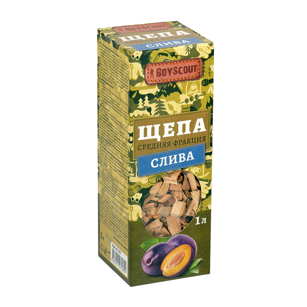Щепа для копчения Слива Boyscout 1 л