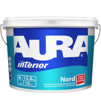 Краска интерьерная высокоукрывистая Aura Nord база A 0,9 л от интернет-магазина Венас