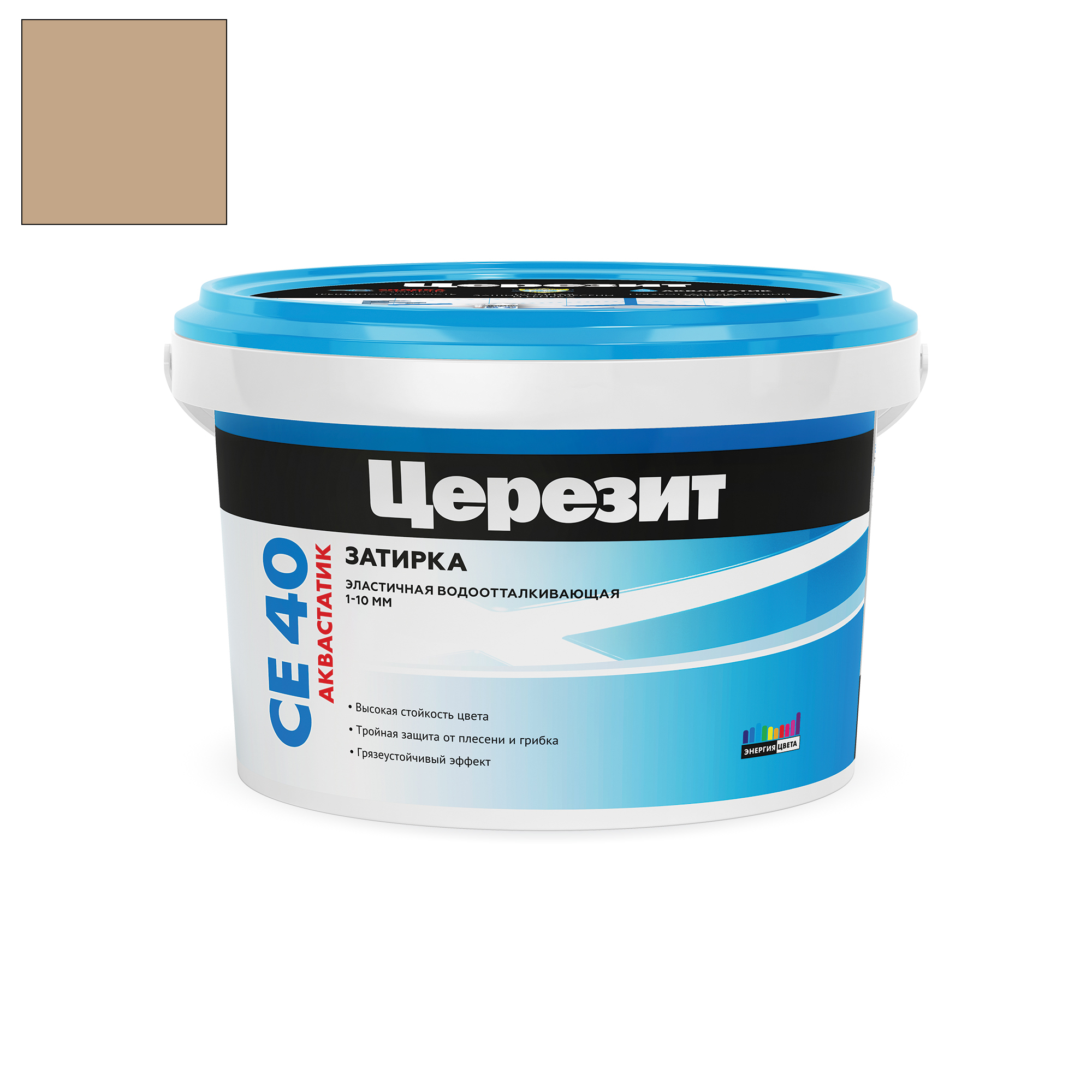 Затирка цементная Церезит CE 40 Aquastatic багама беж 2 кг