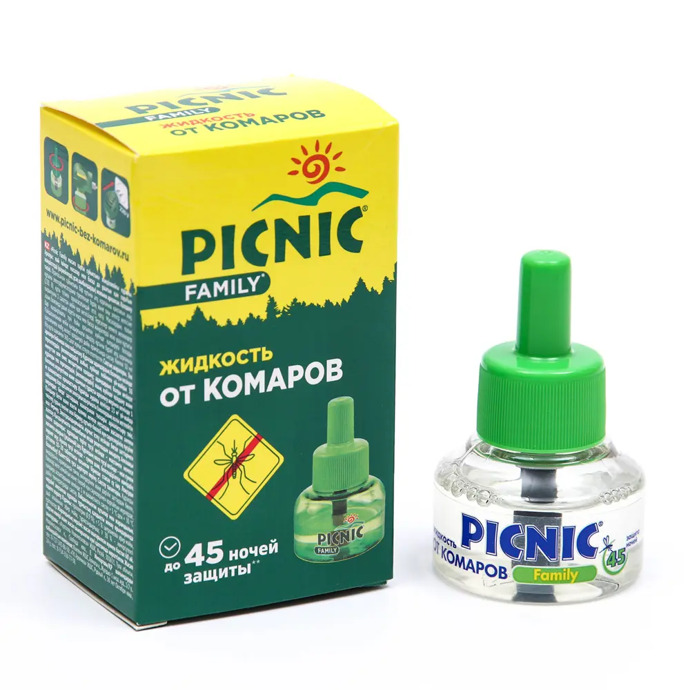 Жидкость от комаров 45 ночей Picnic Family 30 мл