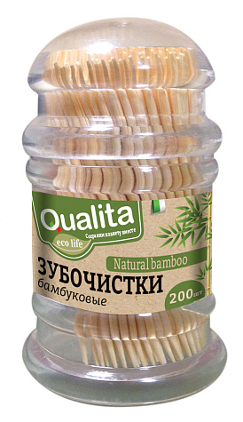 Зубочистки бамбуковые Qualita 200 шт