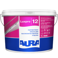 Краска для ванной и кухни моющаяся Aura Luxpro-12 база A 0,9 л от интернет-магазина Венас