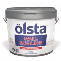 Краска для стен и потолков Olsta Wall & Ceiling база А 2,7 л от интернет-магазина Венас