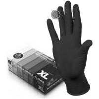 Перчатки Household Gloves нитриловые черные/ текстур /XL /пара/