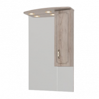 Зеркало MILANA 65 /650х1000х220мм/шкаф/полка/свет/