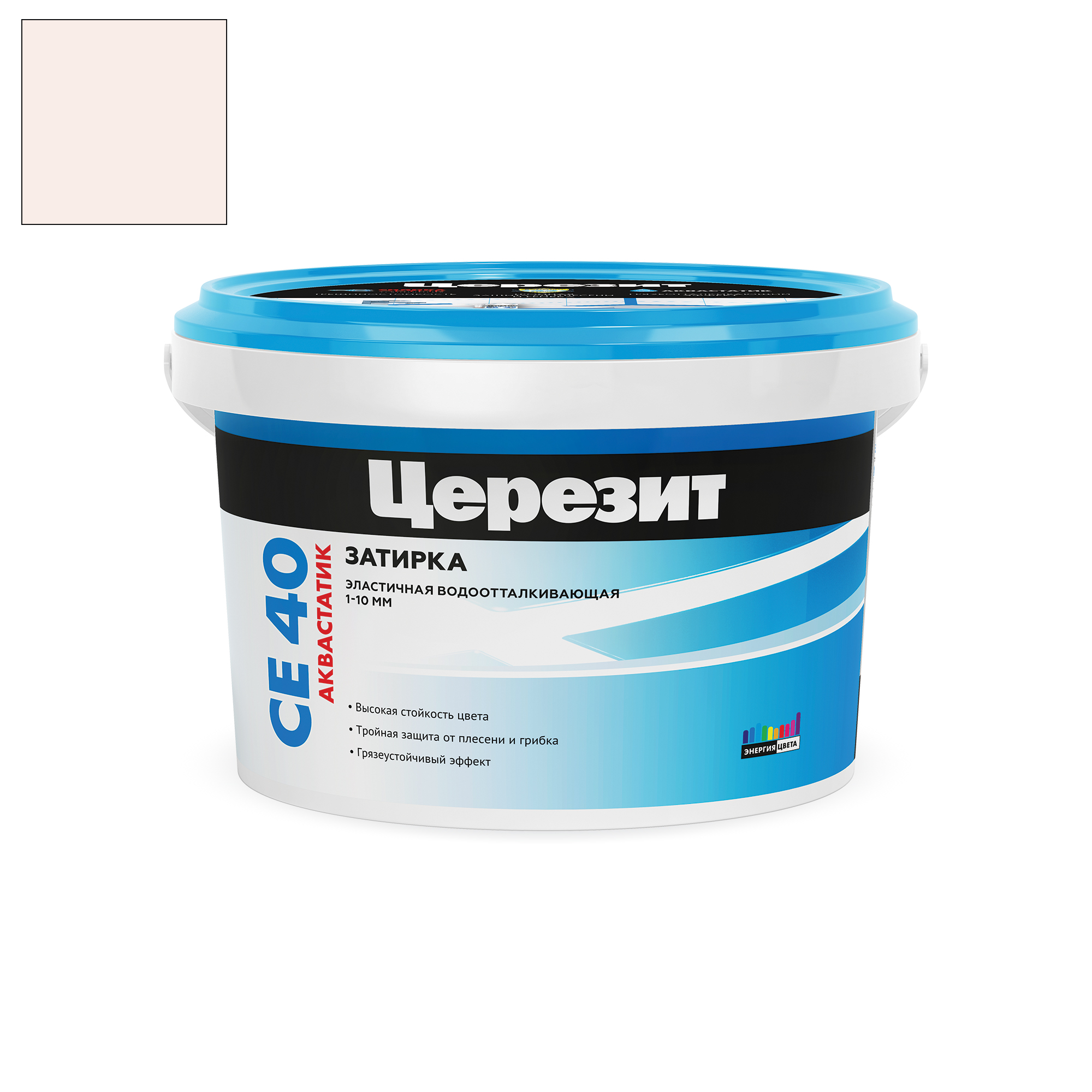 Затирка цементная Церезит CE 40 Aquastatic жасмин 2 кг