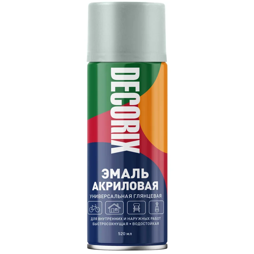 Эмаль аэрозольная универсальная Decorix салатовая светлая 520 мл