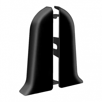 Заглушка левая для плинтуса ПВХ Ideal Черный от интернет-магазина Венас