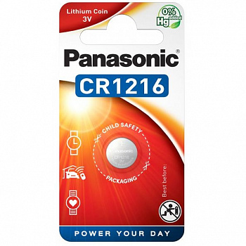 Panasonic CR1216 /3V/литиев/ эл питания