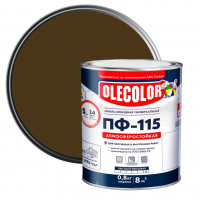 Эмаль алкидная ПФ-115 Olecolor коричневая 1,8 кг от интернет-магазина Венас