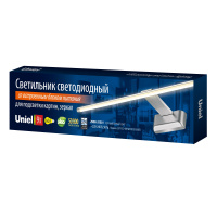 Светильник д/подсветки LED ULT-F32 / 9Вт/тепл белый/серебро/IP20/ Uniel