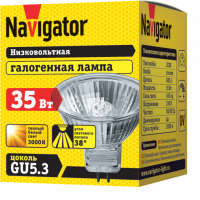 Галоген лампа с отражателем /220В/GU 5.3/MR16/ 35Вт/ Navigator