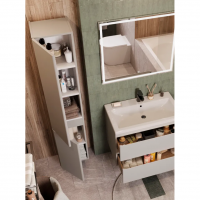Шкаф подвесной Riana Grey /370х380х1750мм/Sanstar