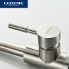 Смеситель д/ум LEDEME L1098-4 /1руч/высокий излив/г/подв/нерж/
