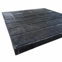 Плитка тротуарная полимерно-песчаная 49,7х49,7х2,8 см черная от интернет-магазина Венас