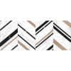 Декор настенный Global Tile Montblanc белый 25х60