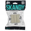 Выключатель SKANDY /мех-зм/ Бежевый с/у 3кл SK-V11B