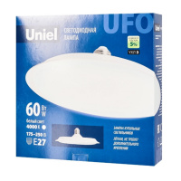 Лампа светодиодная Uniel UFO-U270 60 Вт Е27 4000К матовая