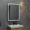 Зеркало EMOTION led /600х800мм/шкаф/полка/внутр подсветка/сенсор/ Континент