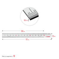 Линейка / 150мм/нерж/Зубр Про-15
