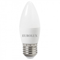 Лампа светодиодная Eurolux 6 Вт Е27 свеча C37 4000К матовая