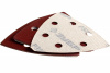 Треугольник из шлиф бум на липучке д/ДШМ 93мм/Р320/д/мягк пород дер/6отв/5шт/ Зубр Мастер