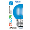 Лампа светодиодная Uniel Air Color 5 Вт Е27 шар G45 синяя