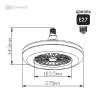 Лампа-вентилятор светодиодная Estares Fan Lamp 24+4 Вт Е27 5000K