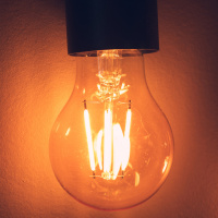 Лампа светодиодная Uniel Vintage 6 Вт Е27 груша A60 прозрачная