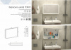 Зеркало TOKIO led /900х530мм/шкаф/полка/внутр подсветка/сенсор/розетка/ Континент