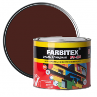 Эмаль алкидная ПФ-115 Farbitex шоколадная 1,8 кг