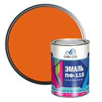 Эмаль алкидная ПФ-115 Gamma Color оранжевая 0,8 кг