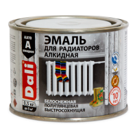 Эмаль алкидная для радиаторов Dali белая 0,5 кг от интернет-магазина Венас