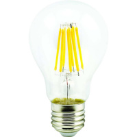 Лампа светодиодная Ecola Filament 13 Вт Е27 груша A65 4000К прозрачная