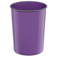 Корзина для бумаг литая 13,5 л ErichKrause Iris, фиолетовый