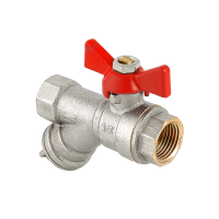 Кран шаровый с фильтром Ду15 VALTEC VT.293 /г/г/бабочка/Италия/