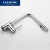 Смеситель д/м LEDEME L4155-3 с подкл к фильтру/1руч/г/подв/хром/