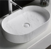 Умывальник CERUTTI CR0055B /500х350х120мм/накладной/мрамор белый матовый/