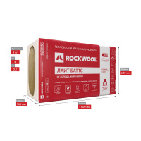 Утеплитель Rockwool Лайт Баттс 100х600х1000 мм 3 м2 от интернет-магазина Венас