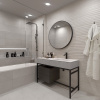 Плитка настенная Global Tile Eco Loft светло-серая рельеф 25х60 от интернет-магазина Венас