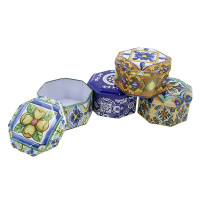 Банка д/сыпучих продуктов /металл/100х100х60мм/ Flatel