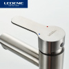 Смеситель д/ум LEDEME L71003 /1руч/г/подв/нерж./