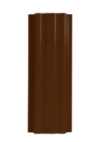 Штакетник LANE-T / 99х1500мм/прямой/ RAL8017 Шоколадно-коричневый/металл/